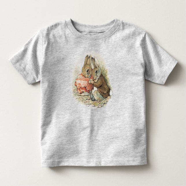 Peter Rabbit och Benjamin Bunny Småbarn T-shirt (Framsida)