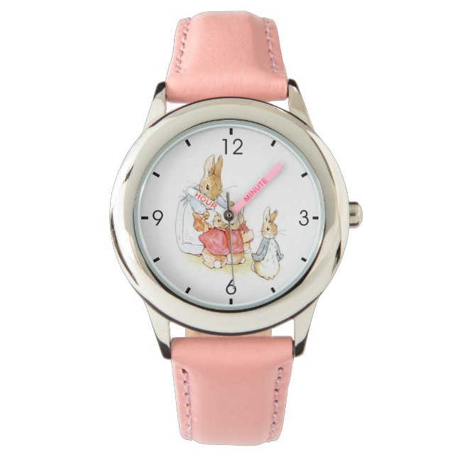 Peter Rabbit och hans systrar (av Beatrix Potter) Armbandsur (Framsida)