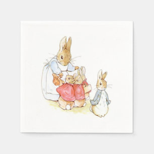 Peter Rabbit och hans systrar (av Beatrix Potter) Pappersservett