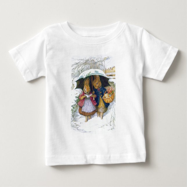Peter Rabbit (paraplla) T Shirt (Framsida)
