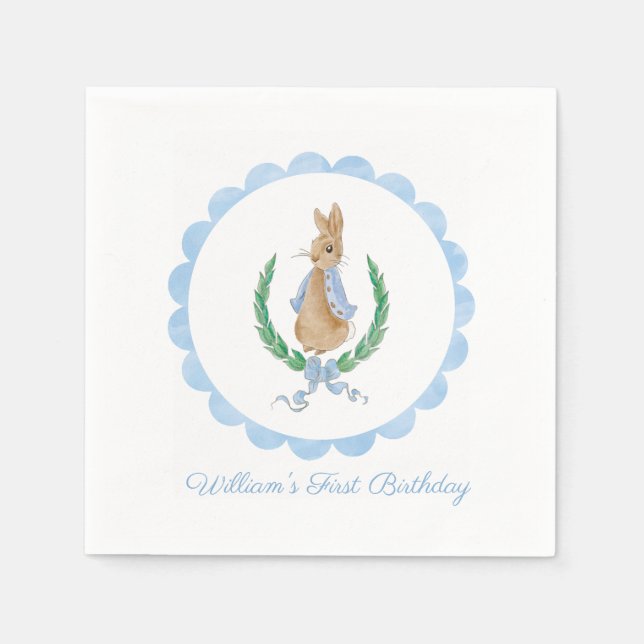 Peter Rabbit Party Napkins Pappersservett (Framsidan)