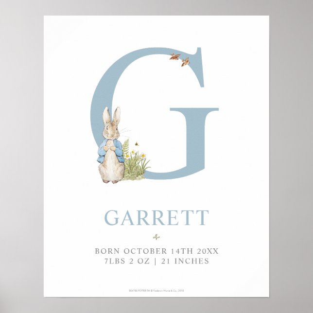 Peter Rabbit | PERSONLIG BREV G Poster (Framsidan)