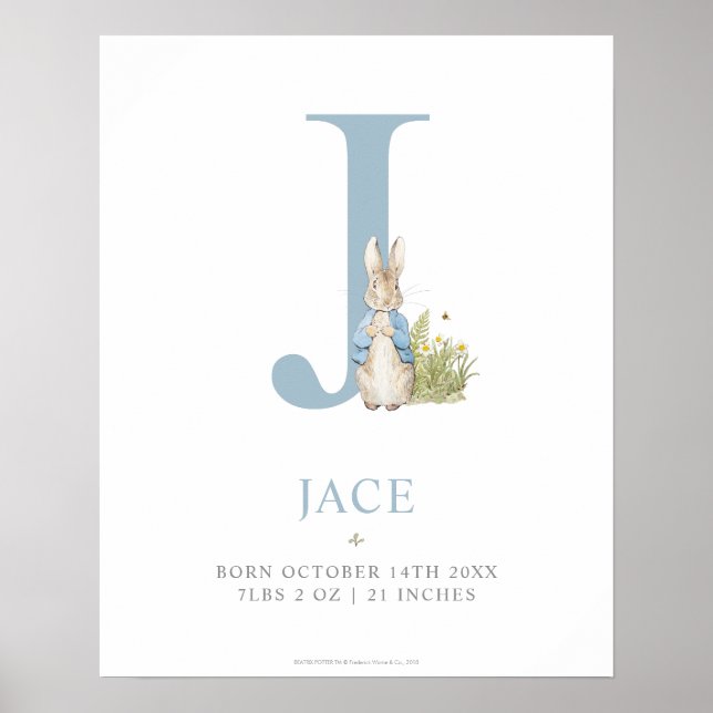 Peter Rabbit | PERSONLIG BREV J Poster (Framsidan)