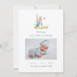 Peter Rabbit Pojke foto Birth Notice Meddelande