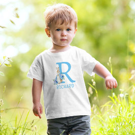 Peter Rabbit Pojke Monogram Namn Baby T-Shirt