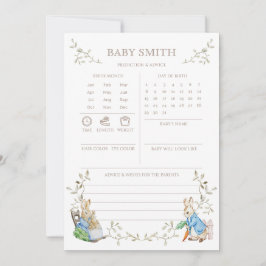 Peter Rabbit Prediction & Advice Baby Shower Game