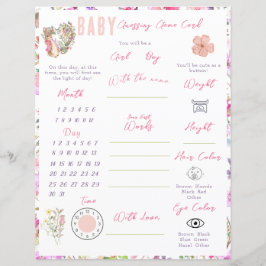 Peter Rabbit Rosa Blommig Flick Baby Shower