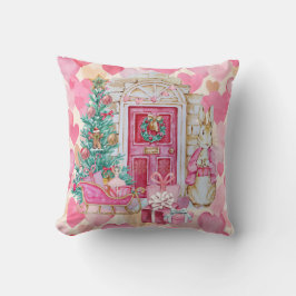 Peter Rabbit Rosa Cushion Square Kudde