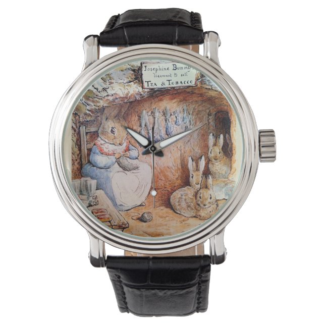 Peter Rabbit Round Clock Watch Armbandsur (Framsida)