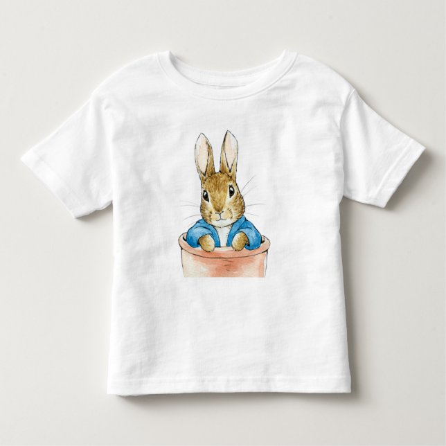 Peter Rabbit Sitta i en pot T Shirt (Framsida)