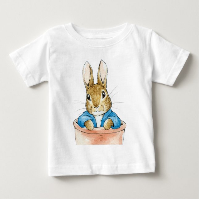 Peter Rabbit Sitta i en pot T Shirt (Framsida)