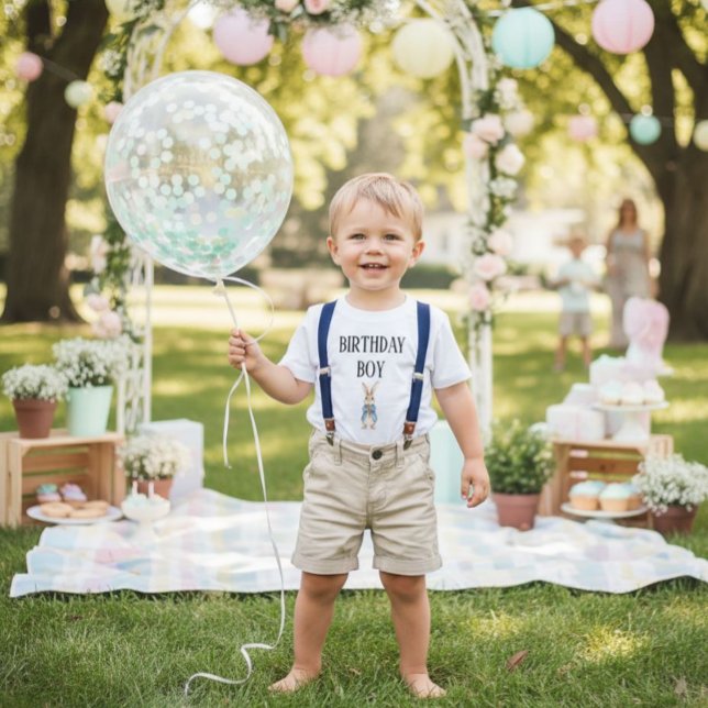 Peter Rabbit Småbarn Party Birthday Boy T Shirt (Skapare uppladdad)