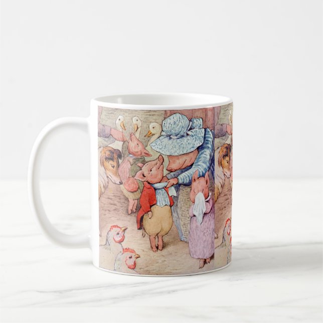 Peter Rabbit (smågrisar) Kaffemugg (Vänster)
