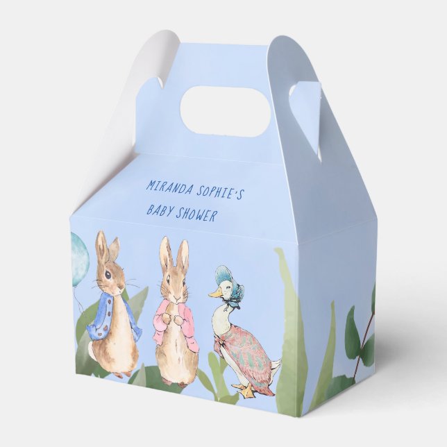 Peter Rabbit Storybook Characters Baby Shower Presentaskar (Framsidan Sidan)