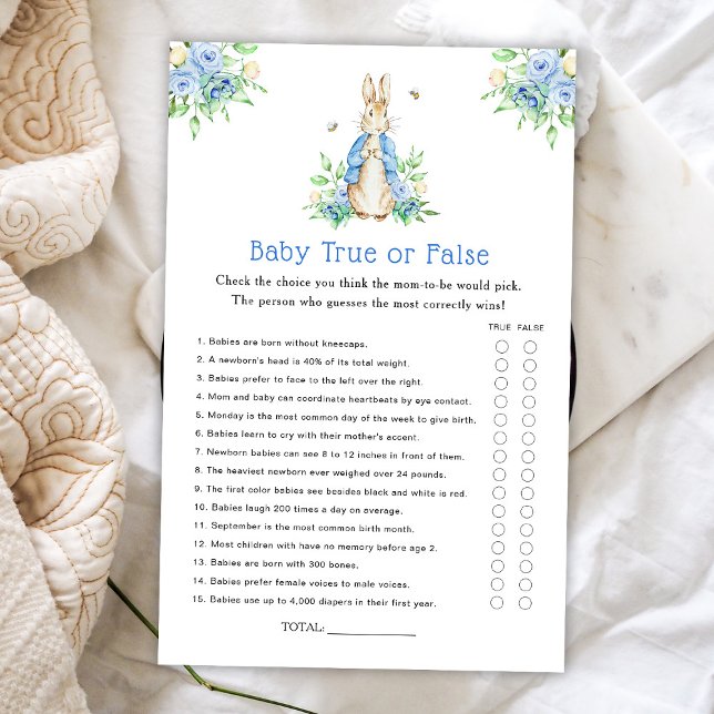 Peter Rabbit True eller False Baby Game (Skapare uppladdad)