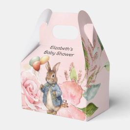 Peter Rabbit Watercolor Girl Baby Shower Presentaskar