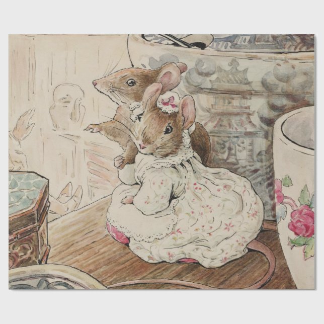 Peter Rabbit Wrapping Papper Presentpapper (Platt)