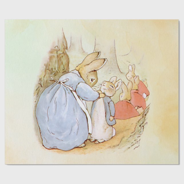 Peter Rabbit Wrapping Papper Presentpapper (Platt)