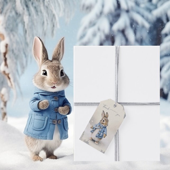 Peter Rabbit's Winter Helgdagars Presentetikett (Skapare uppladdad)