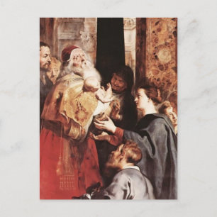 Peter Rubens- Descent från Kor (right wing) Vykort