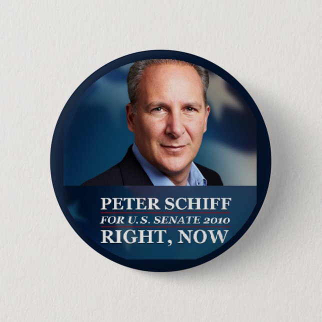 Peter Schiff för senaten 2010 Knapp (Framsida)