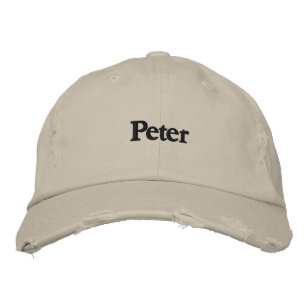 Peter Skapa eget namn text Chino twill-Hatt Broderad Keps