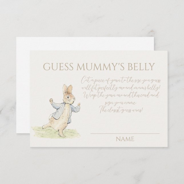 Peter the Rabbit Baby Gissa Mummy's Belly Game (Fram/baksida)