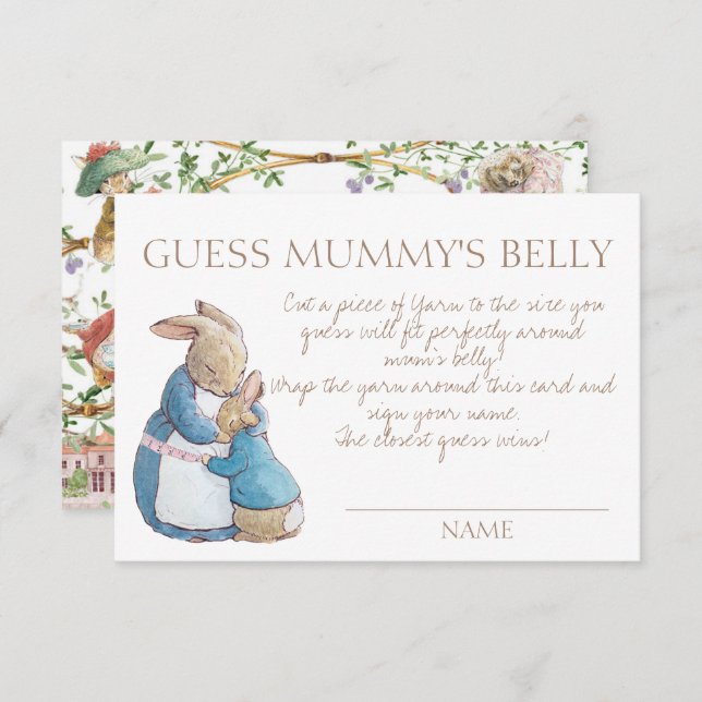 Peter the Rabbit Baby Gissa Mummy's Belly Game (Fram/baksida)