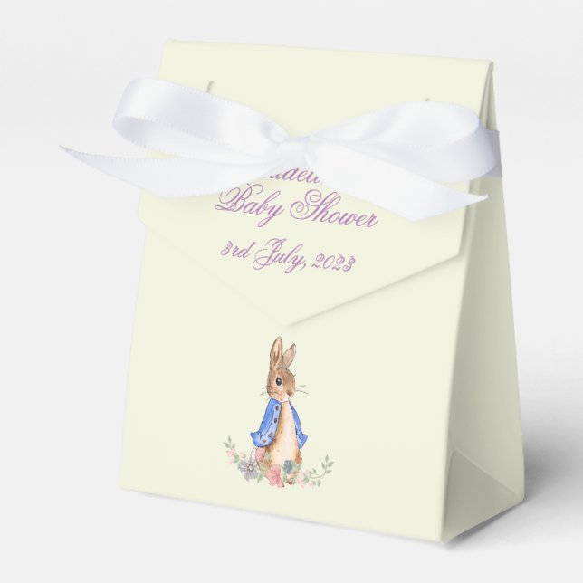 Peter the Rabbit Baby Shower Presentaskar (Framsidan Sidan)