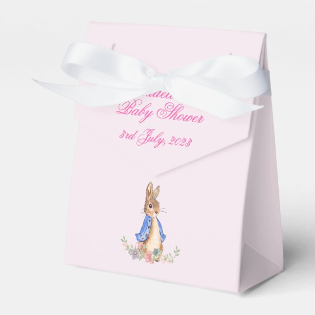 Peter the Rabbit Baby Shower Presentaskar (Framsidan Sidan)