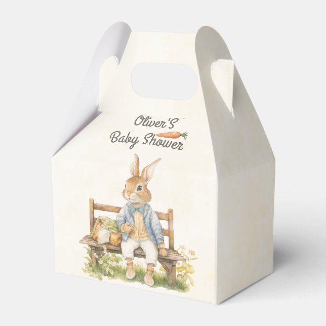 Peter the Rabbit - Baby Shower - Vintage Presentaskar (Framsidan Sidan)