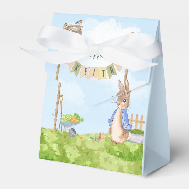 Peter the Rabbit Birthday Garden Party Presentaskar (Framsidan Sidan)