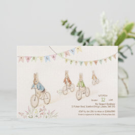 Peter the Rabbit Bunny Gender Neutral Baby Shower Inbjudningar