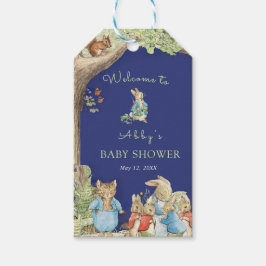 Peter the Rabbit Forest Friends Shower Presentetikett
