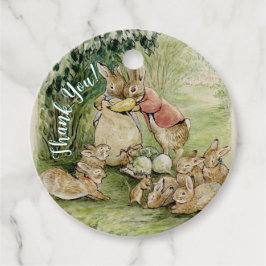 Peter the Rabbit Garden Baby Shower Gåvor Etiketter