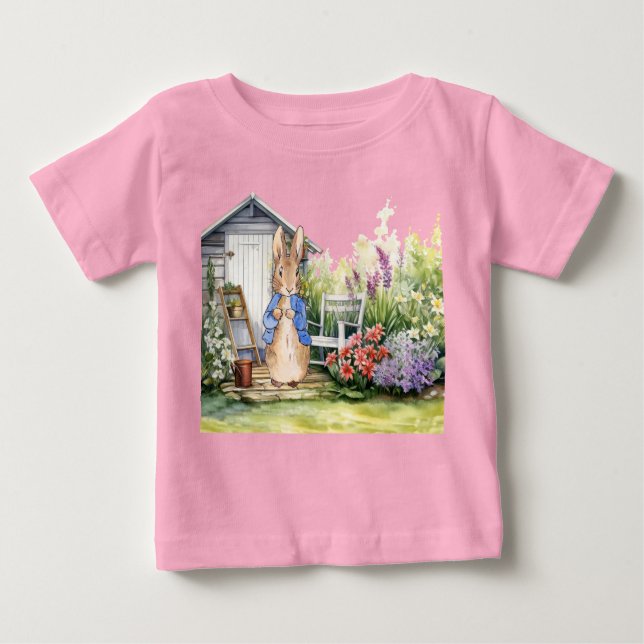 Peter the Rabbit Garden Shed T Shirt (Framsida)