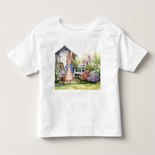 Peter the Rabbit Garden Shed T Shirt (Framsida)