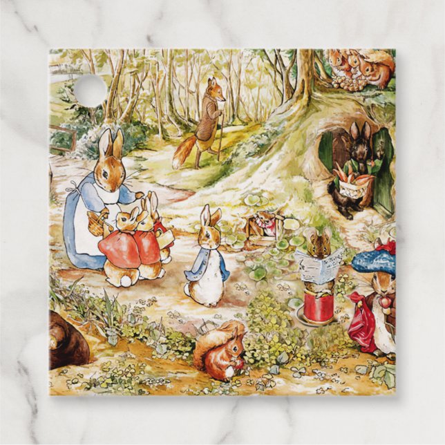 Peter the Rabbit Gåvor Etiketter (Framsida)