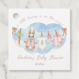 Peter the Rabbit Girl Clothesline Baby Shower Gåvor Etiketter