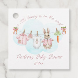 Peter the Rabbit Girl Clothesline Baby Shower Gåvor Etiketter