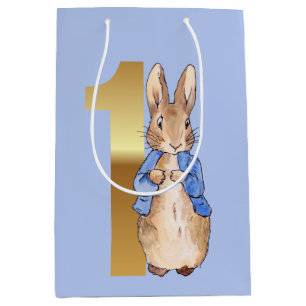 Peter the Rabbit Guld No. 1 First Birthday Blue