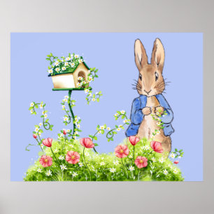 Peter the Rabbit in Hans Garden Poster