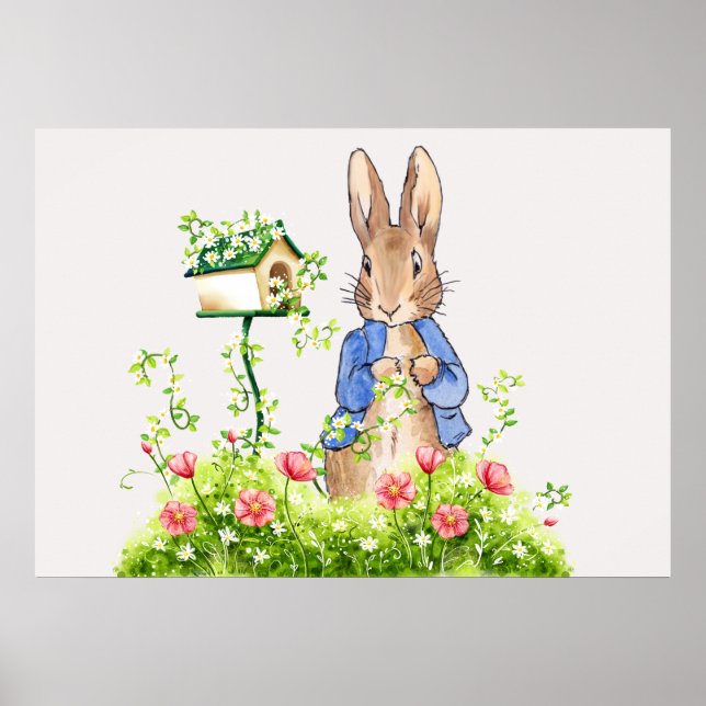 Peter the Rabbit in Hans Garden Poster (Framsidan)