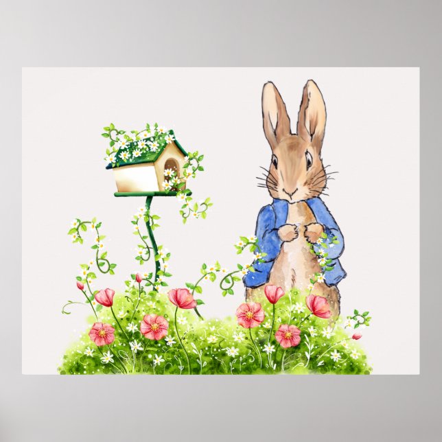 Peter the Rabbit in Hans Garden Poster (Framsidan)
