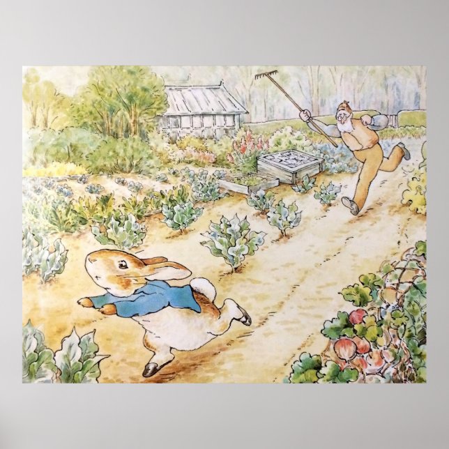 Peter the Rabbit in Mc Gregor's Garden Poster (Framsidan)