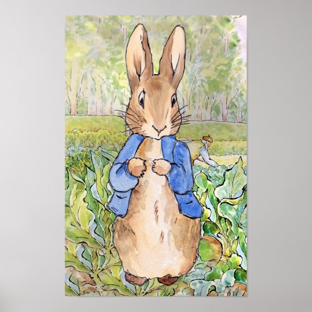 Peter the Rabbit in Mc Gregor's Garden Poster (Framsidan)