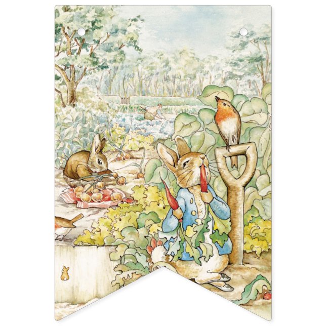 Peter the Rabbit in Mc Gregor's Garden Vimplar (Första flaggan)