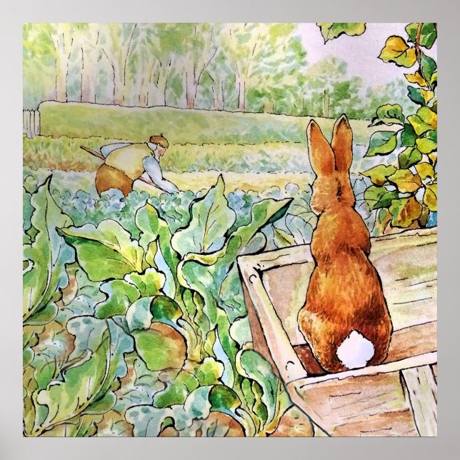 Peter the Rabbit in Mc Gregors Vegie Garden Poster (Framsidan)