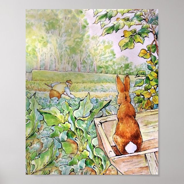 Peter the Rabbit in Mc Gregors Vegie Garden Poster (Framsidan)