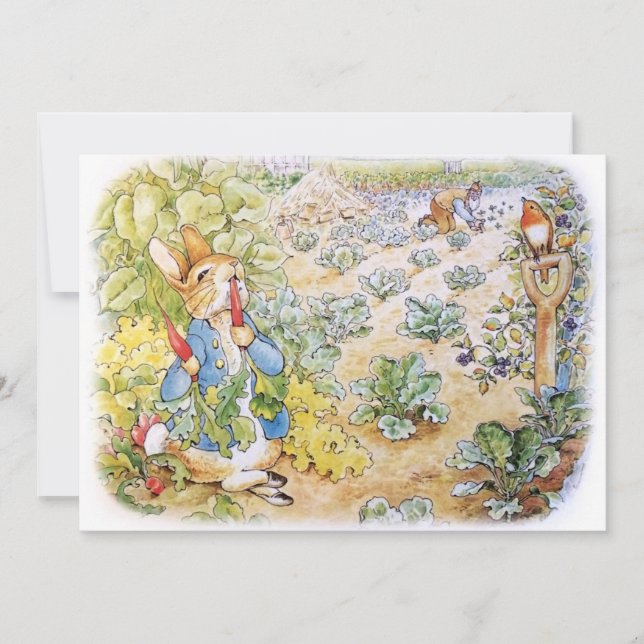 Peter the Rabbit Inbjudningar (Framsida)